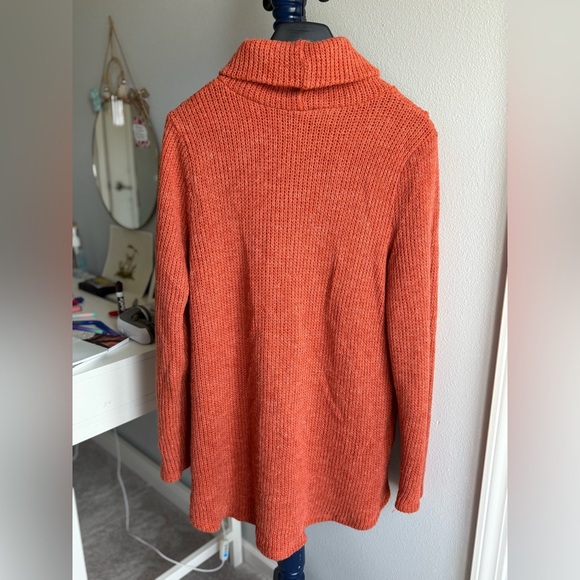 Wonderland by Orange Button Front Wrap Sweater, Size Large - Picture 11 of 16